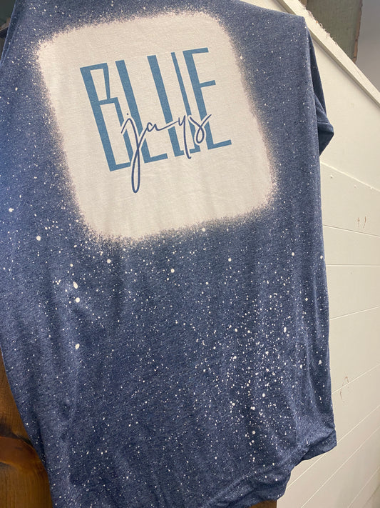 Short sleeve bleached Blue Jays t-shirt